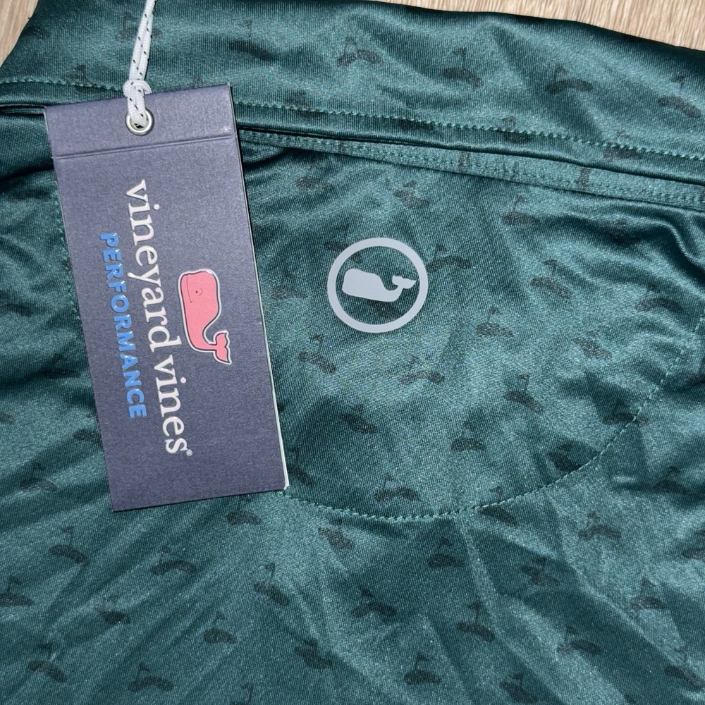 NWT Vineyard Vines OTG On The Go Sankaty Polo Men's XL Golf Greens Performance
